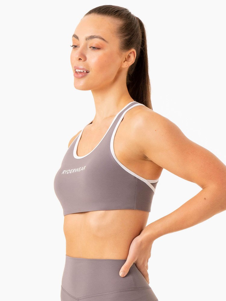 Ryderwear Frequency High Impact Sports Bra Šedé | FMOR-35089