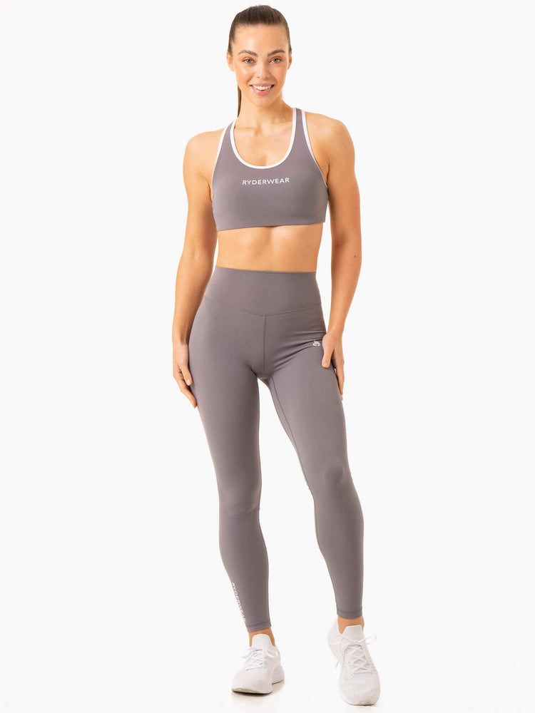 Ryderwear Frequency High Impact Sports Bra Šedé | FMOR-35089