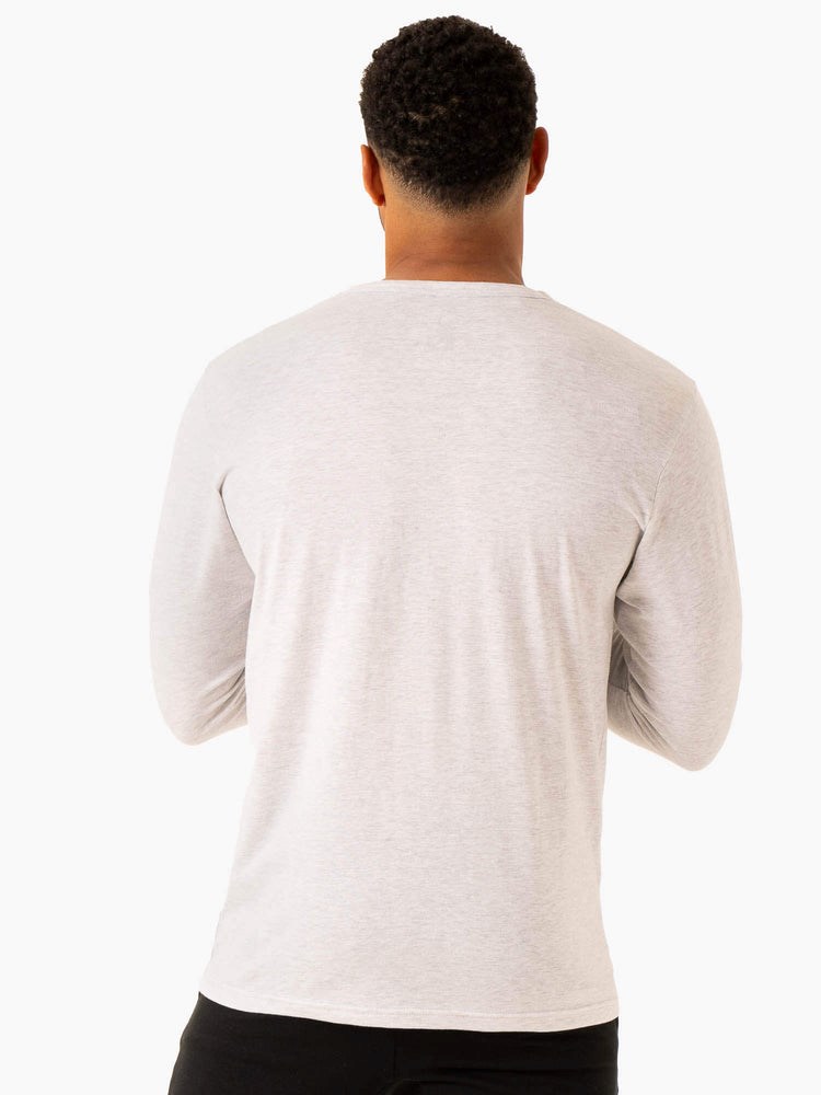 Ryderwear Grafická Long Sleeve T-Shirt Šedé | UQOI-82160