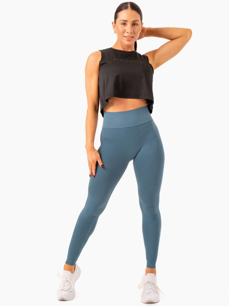 Ryderwear Honeycomb Scrunch Seamless Leggings Blankyt | RGQN-87430