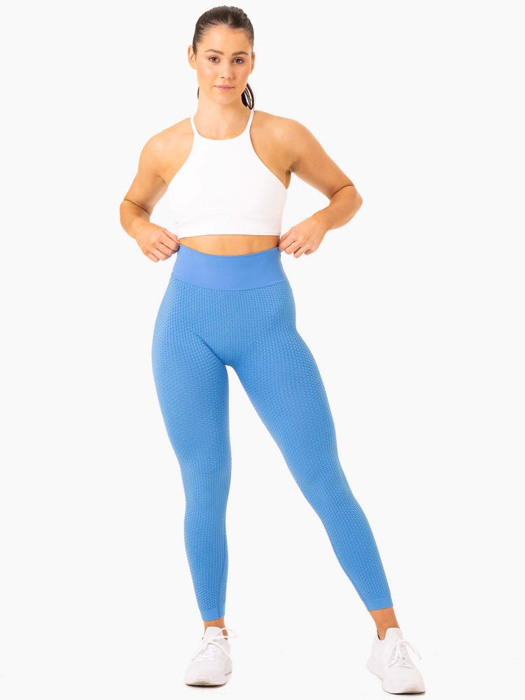 Ryderwear Honeycomb Scrunch Seamless Leggings Blankyt | YTFZ-30648