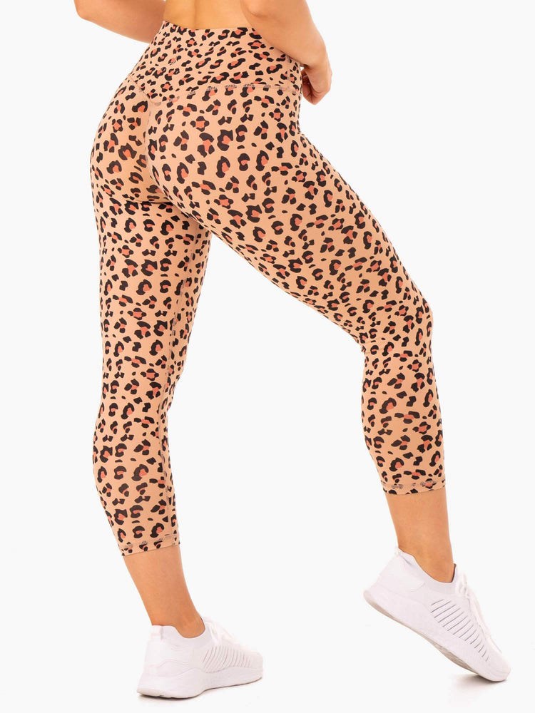 Ryderwear Hybridní 7/8 Leggings Leopard | DFSE-19620