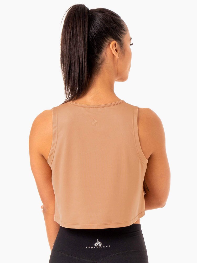 Ryderwear Hybridní Muscle Tank Tan | FZKN-48573