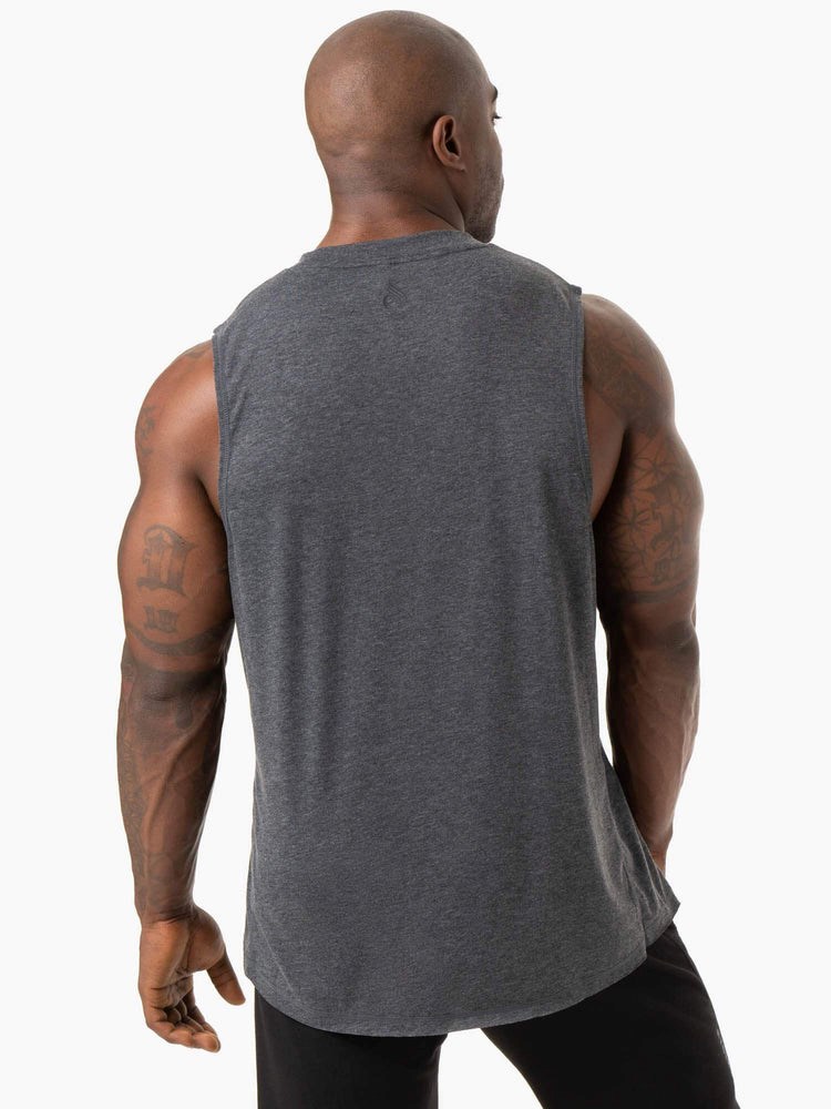 Ryderwear Iron Baller Tank Charcoal Marl | WNHP-38267