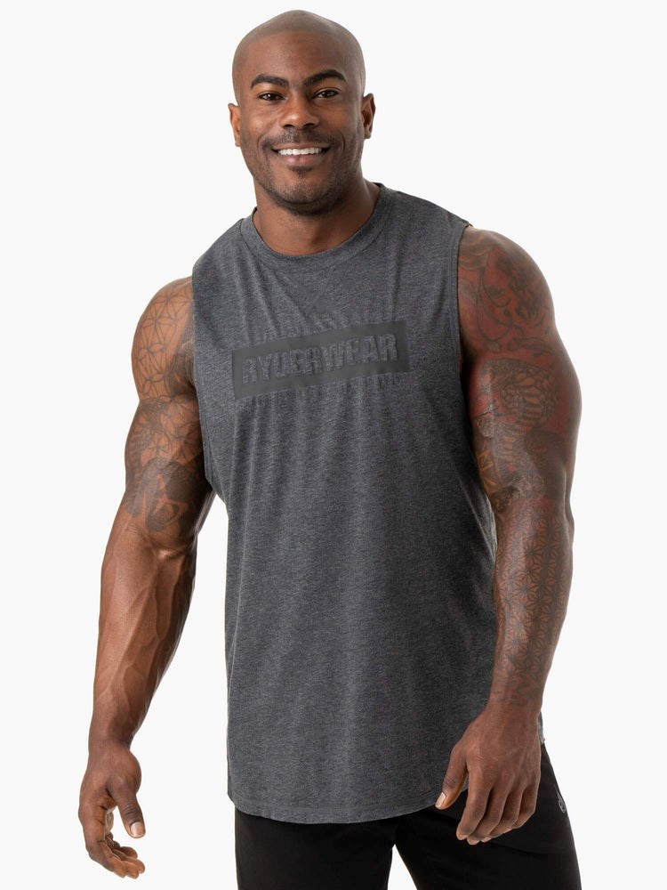 Ryderwear Iron Baller Tank Charcoal Marl | WNHP-38267