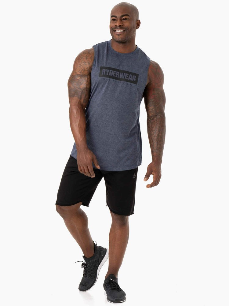 Ryderwear Iron Baller Tank Tmavě Blankyt | SUAW-12469