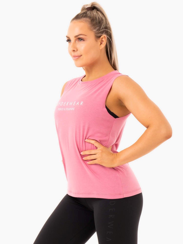 Ryderwear Ladies Baller Tank Růžové | OUBI-85941