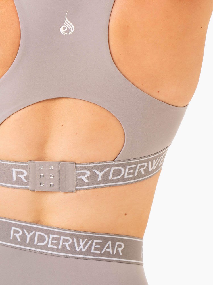 Ryderwear Level Up High Impact Sports Bra Šedé | ADTW-29480