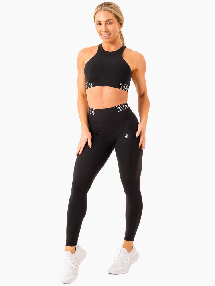 Ryderwear Level Up High Impact Sports Bra Černé | BFKM-91034