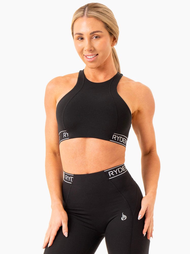 Ryderwear Level Up High Impact Sports Bra Černé | BFKM-91034