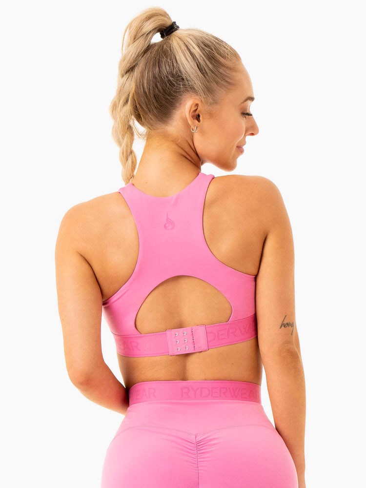 Ryderwear Level Up High Impact Sports Bra Růžové | XFJS-14376