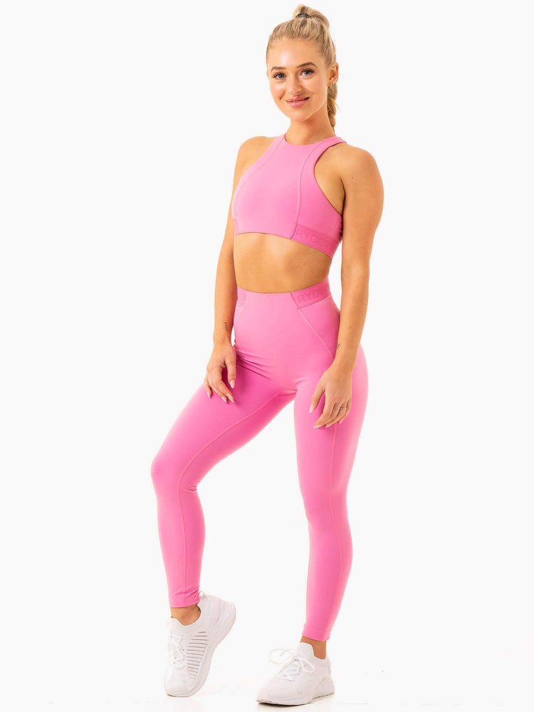 Ryderwear Level Up High Impact Sports Bra Růžové | XFJS-14376