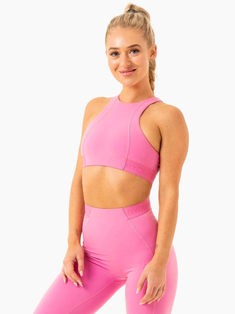 Ryderwear Level Up High Impact Sports Bra Růžové | XFJS-14376