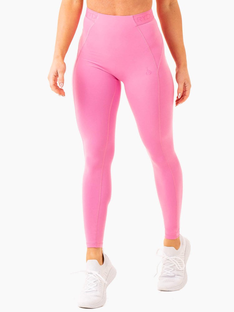 Ryderwear Level Up High Waisted Scrunch Leggings Růžové | HVKY-60581