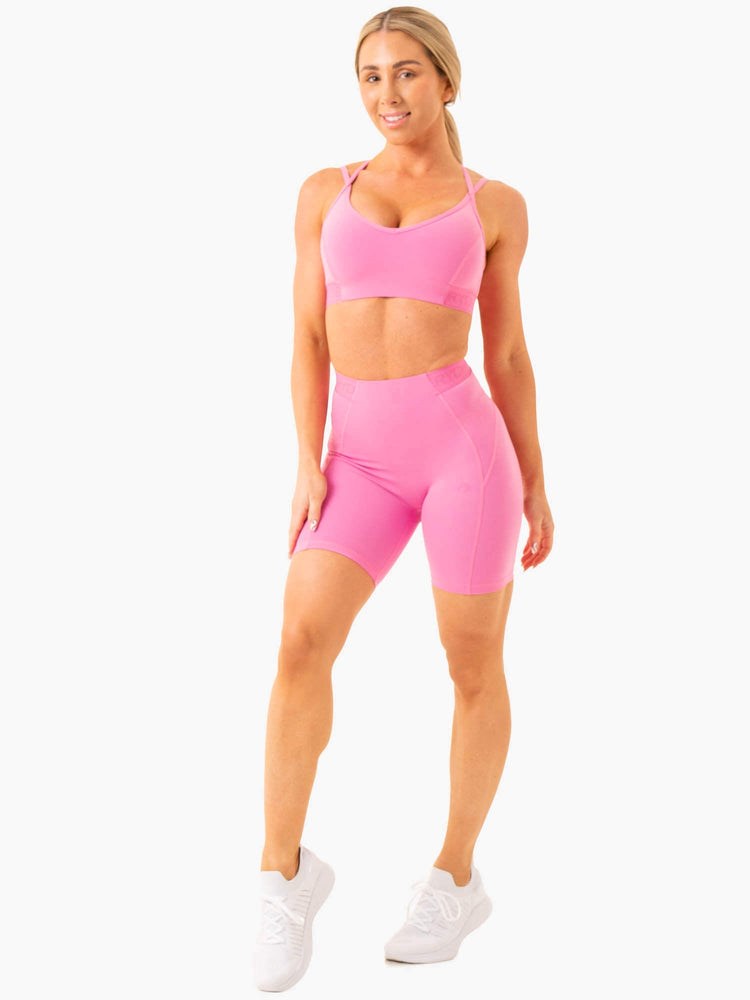 Ryderwear Level Up High Waisted Scrunch Leggings Růžové | HVKY-60581