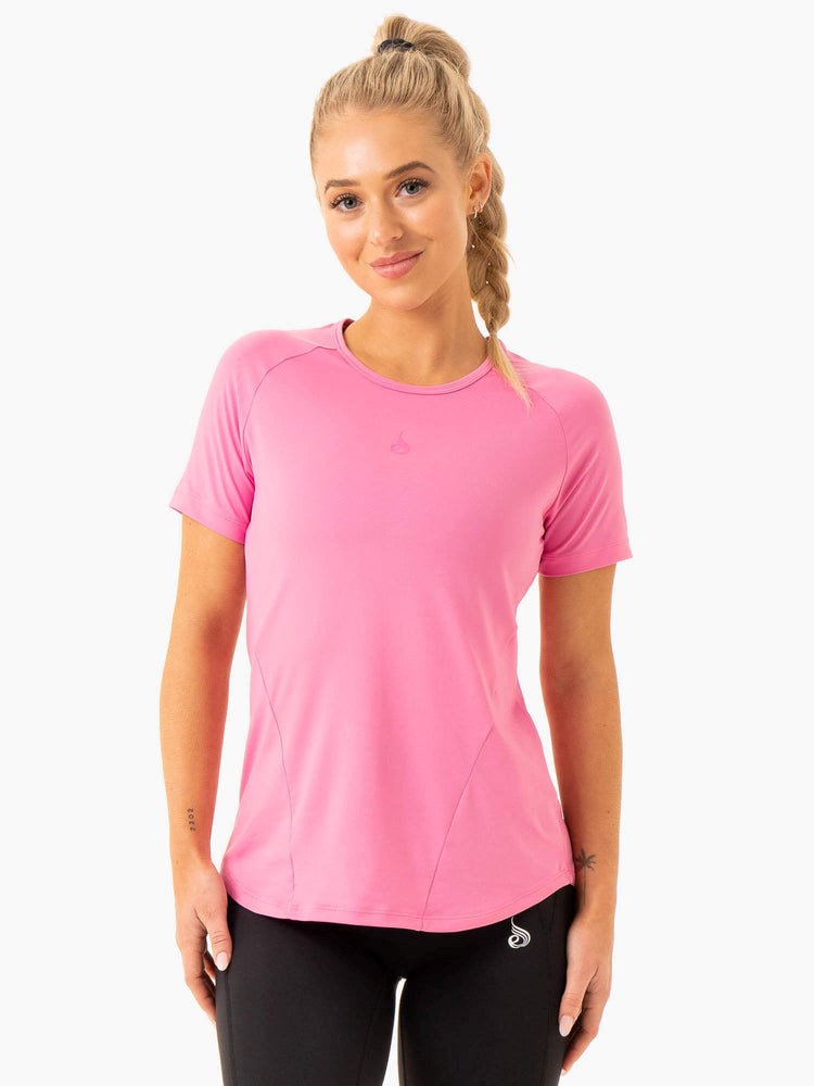 Ryderwear Level Up Tréninková T-Shirt Růžové | CRBK-94351