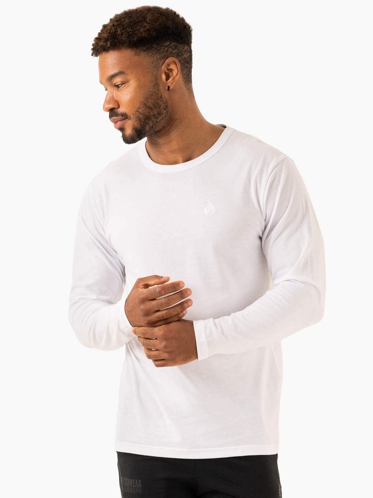 Ryderwear Lift Long Sleeve T-Shirt Bílé | PFXS-49167