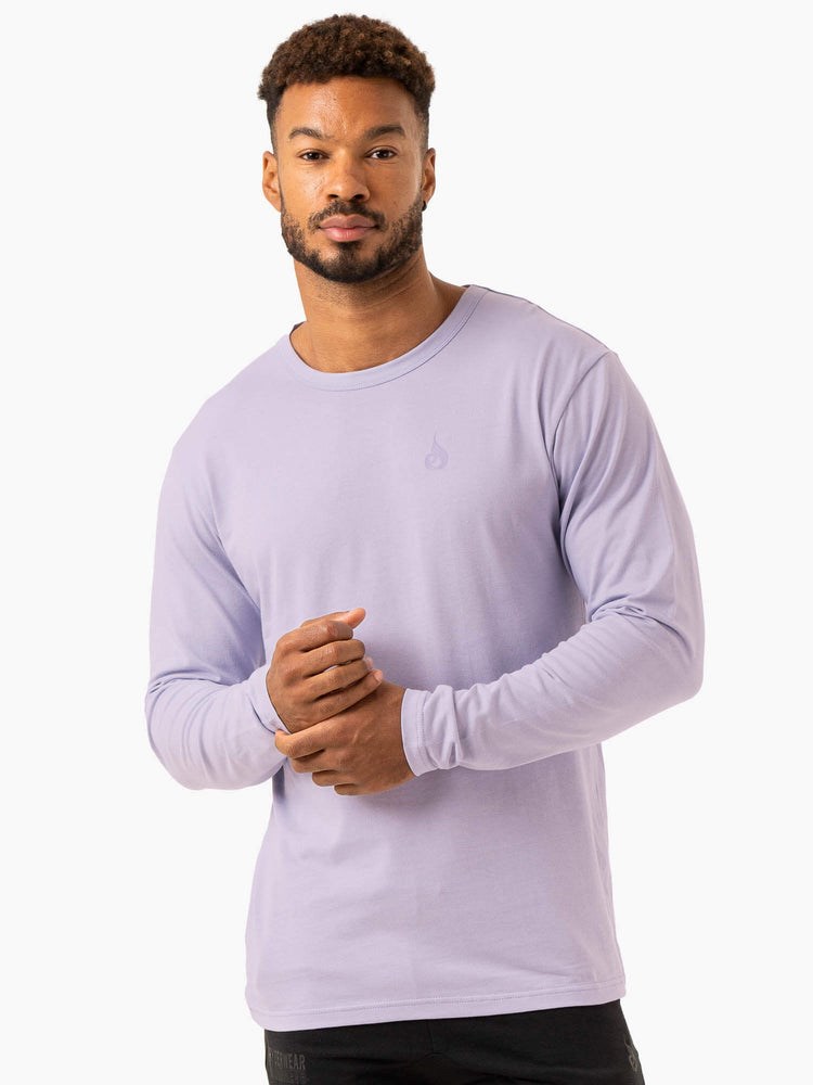 Ryderwear Lift Long Sleeve T-Shirt Levandule | GZEO-50436