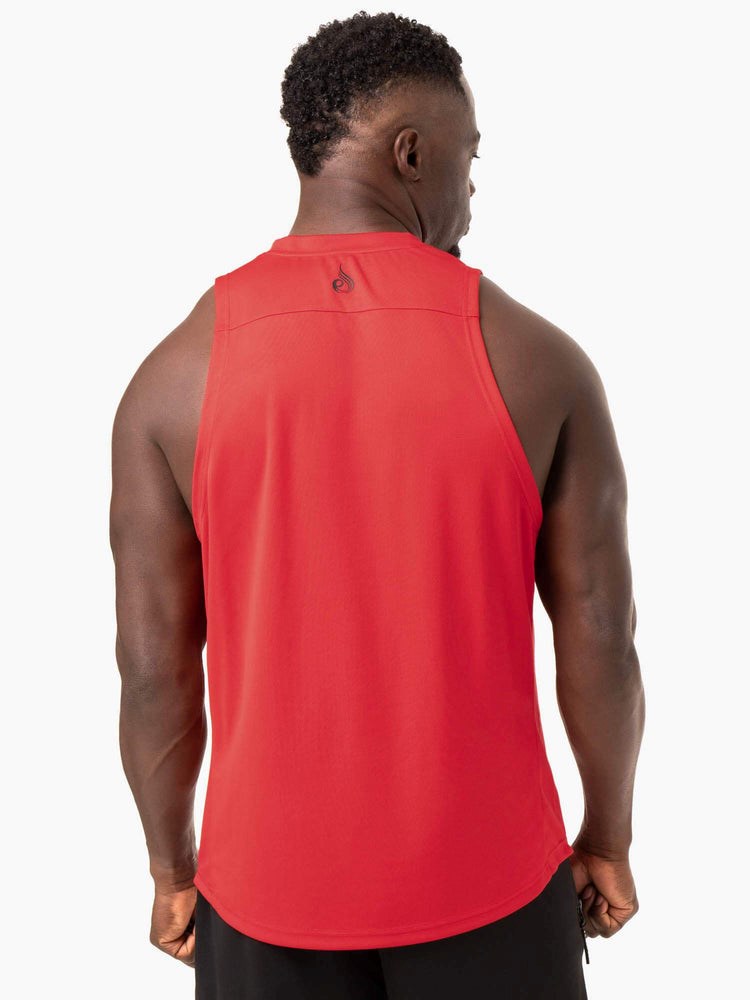 Ryderwear Lift Mesh Baller Tank Červené | GJKD-68259