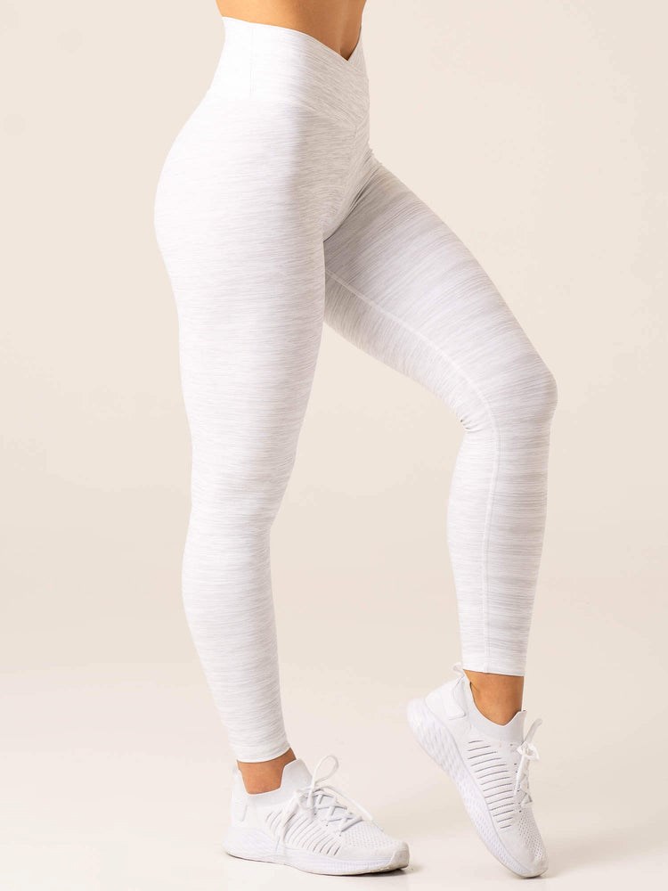 Ryderwear Momentum Cross Over Scrunch Leggings Šedé | PNYI-03615