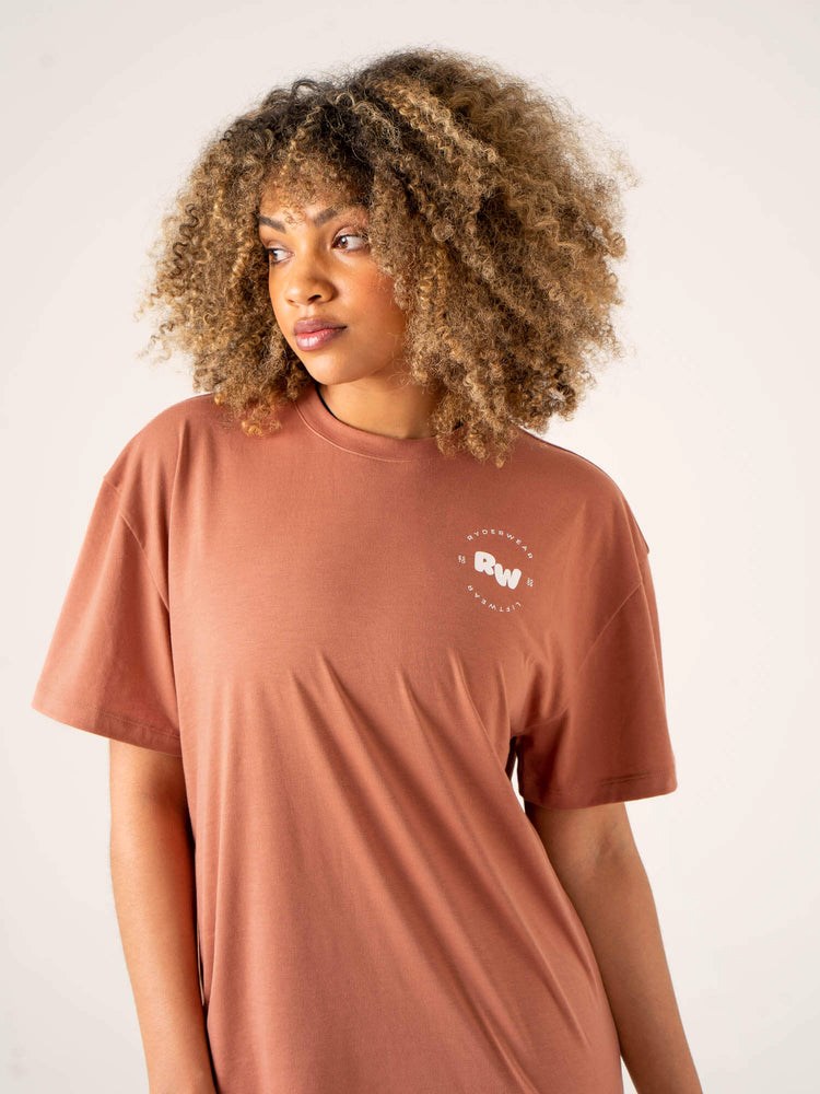 Ryderwear Momentum Oversized T-Shirt Clay | EOLI-36109