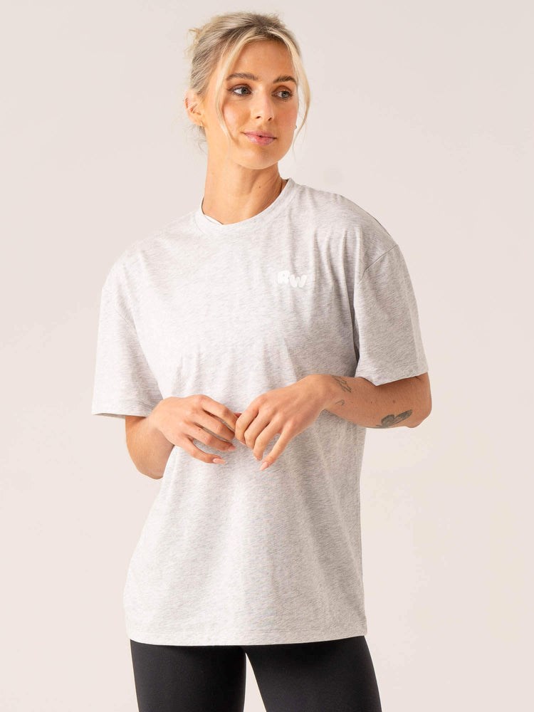 Ryderwear Momentum Oversized T-Shirt Šedé | OZUI-56821