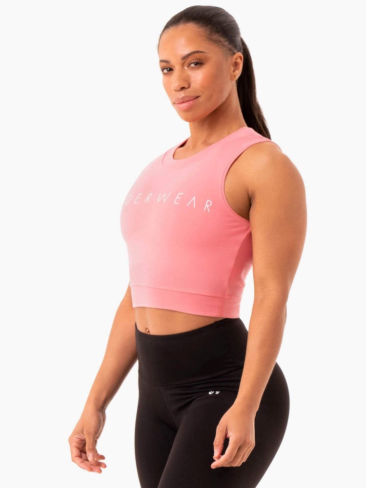 Ryderwear Motion Crop Top Růžové Růžové | GQNV-58674