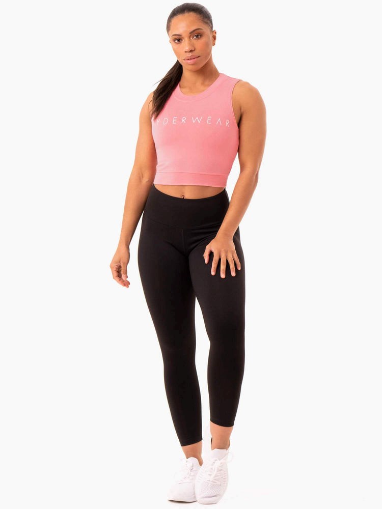 Ryderwear Motion Crop Top Růžové Růžové | GQNV-58674