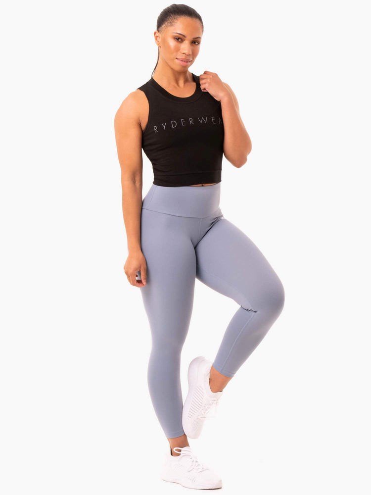 Ryderwear Motion Crop Top Černé | NKTO-53681