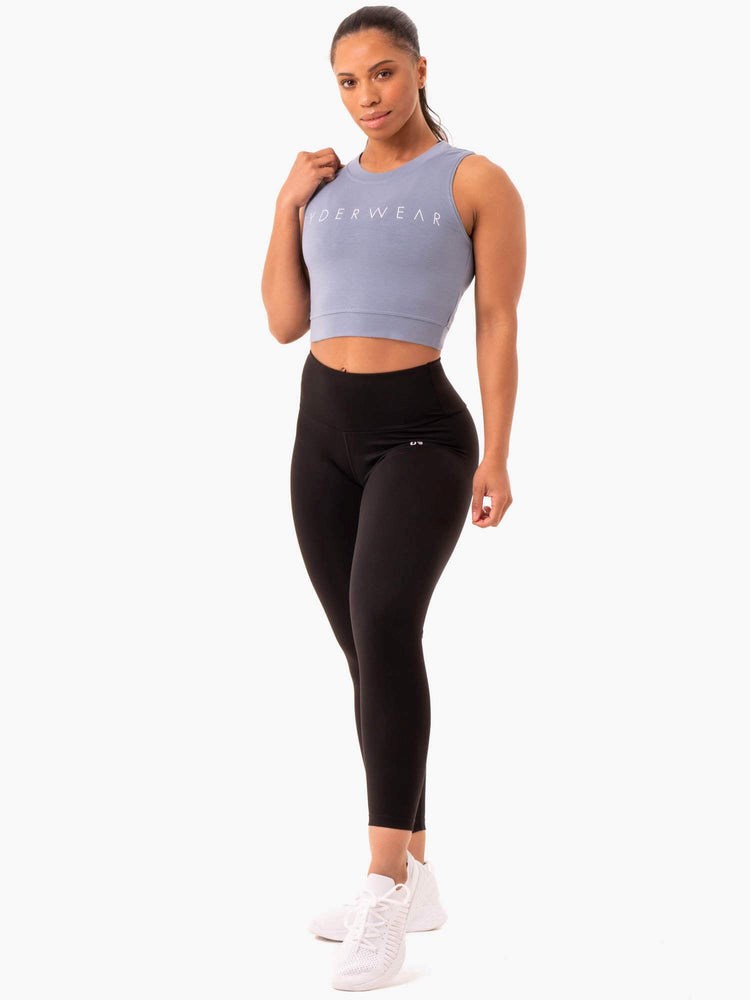 Ryderwear Motion Crop Top Šedé | IKYO-81205