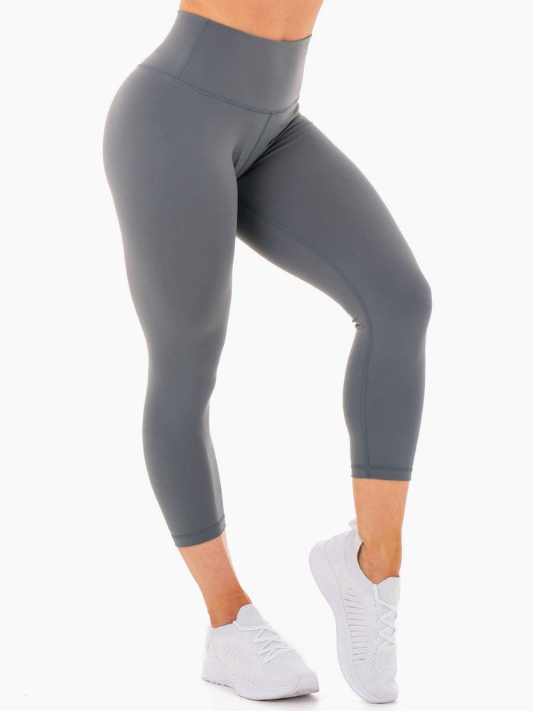 Ryderwear Motion High Waisted 7/8 Leggings Charcoal | CGZM-25017