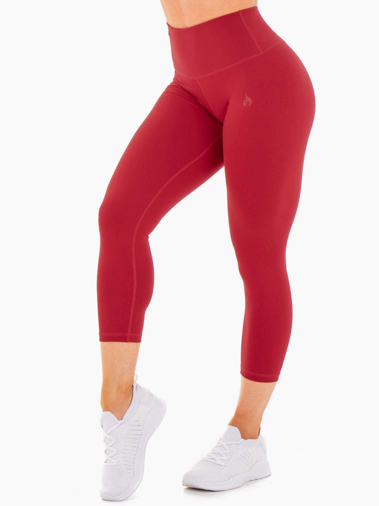 Ryderwear Motion High Waisted 7/8 Leggings Červené | VMIX-95432