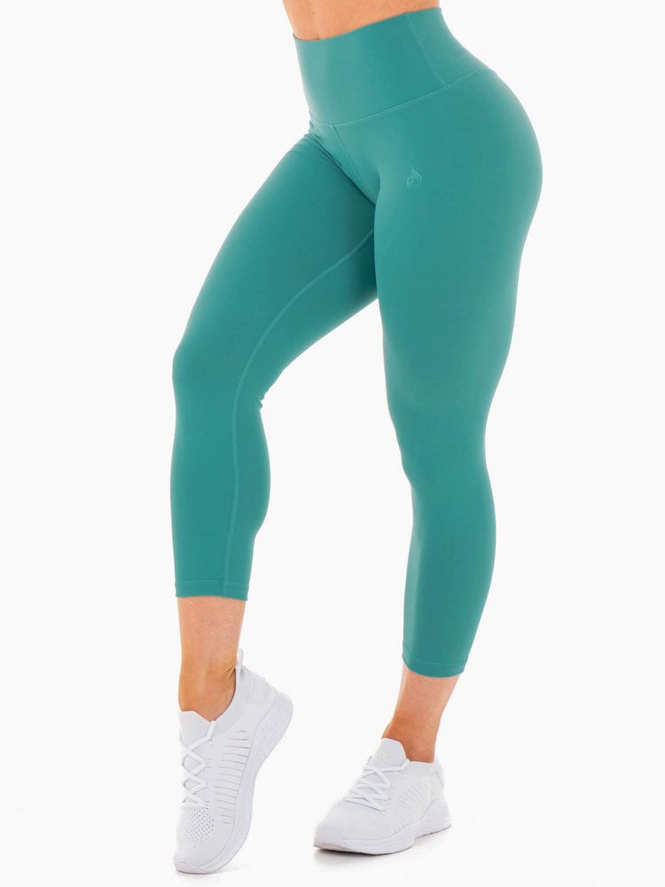 Ryderwear Motion High Waisted 7/8 Leggings Teal | YQFA-15786