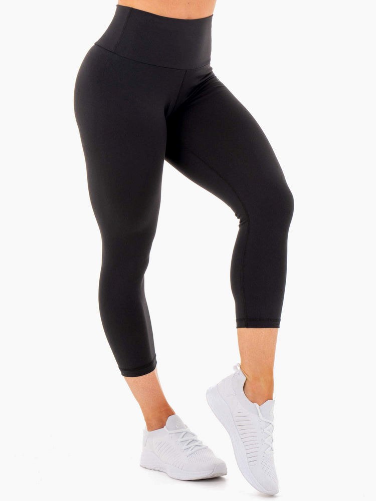 Ryderwear Motion High Waisted 7/8 Scrunch Bum Leggings Černé | DFVB-96153