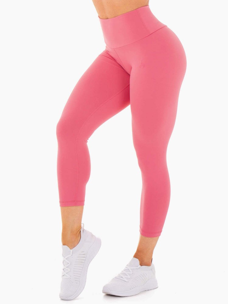 Ryderwear Motion High Waisted 7/8 Scrunch Bum Leggings Růžové | EGCN-41580