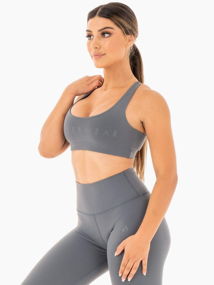 Ryderwear Motion Sports Bra Charcoal | HVNB-19763