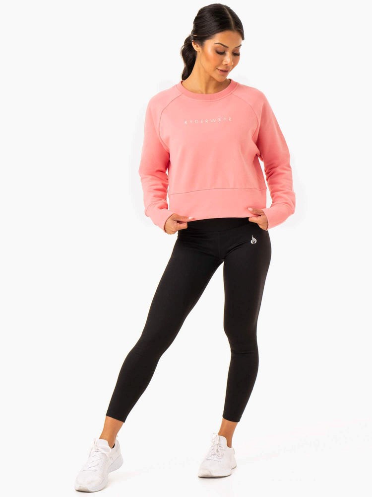 Ryderwear Motion Svetrové Růžové Růžové | BTIR-84073