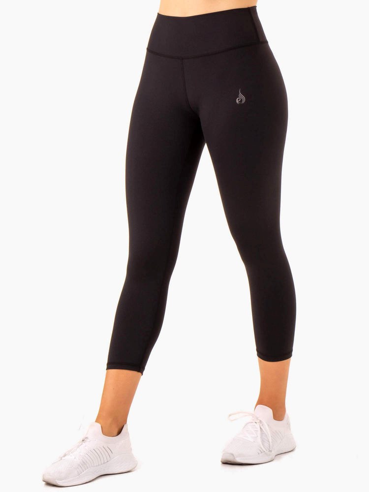 Ryderwear Movement High Waisted 7/8 Pocket Leggings Černé | OXNR-89063