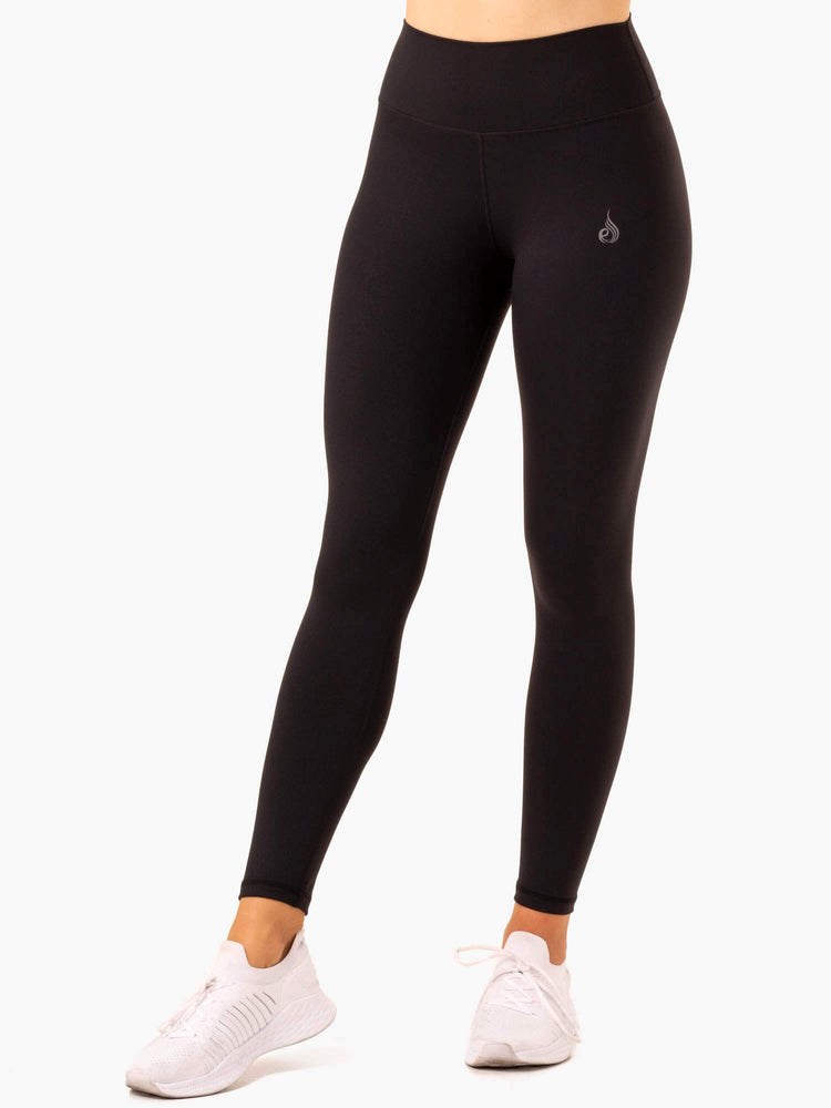 Ryderwear Movement High Waisted Pocket Leggings Černé | QCLG-06847