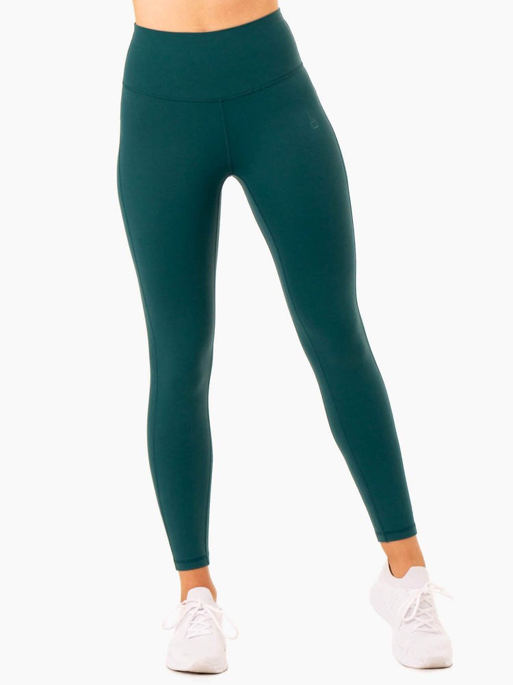 Ryderwear NKD Align Leggings Teal | NRWB-39687