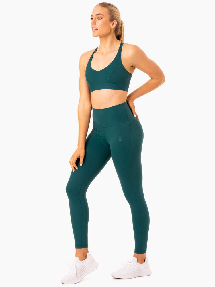 Ryderwear NKD Align Leggings Teal | NRWB-39687