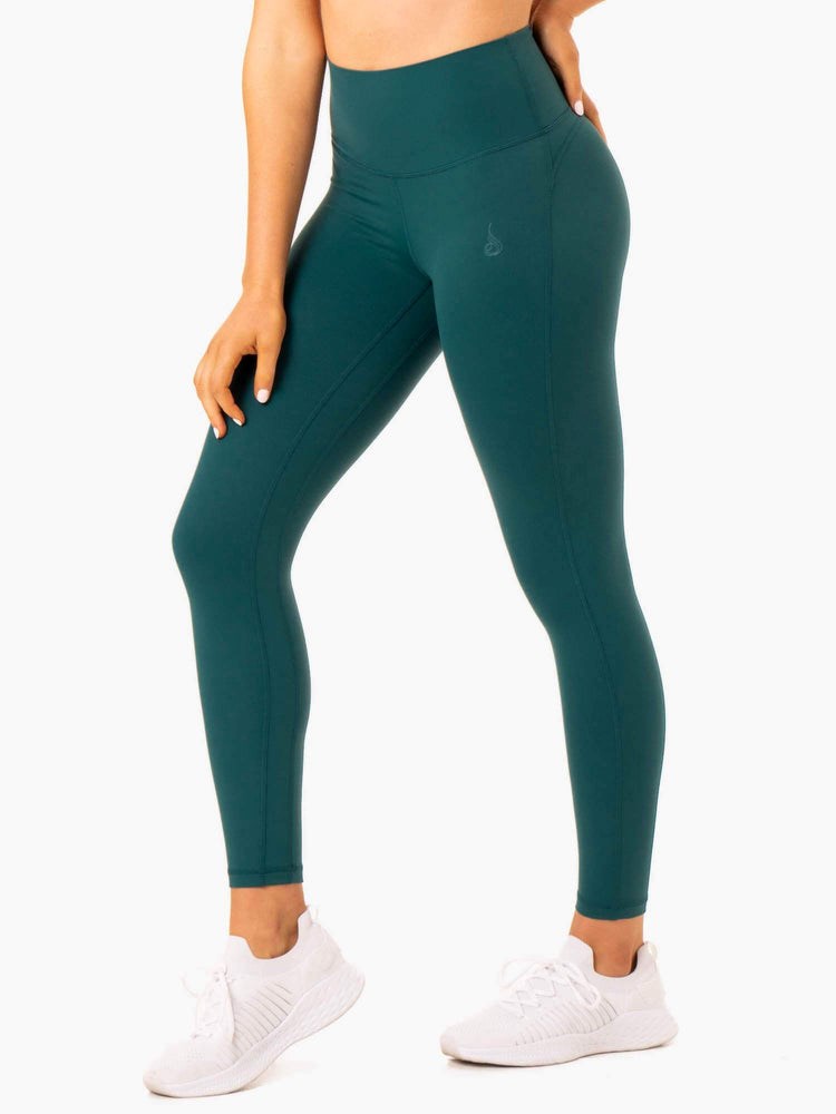 Ryderwear NKD Align Leggings Teal | NRWB-39687