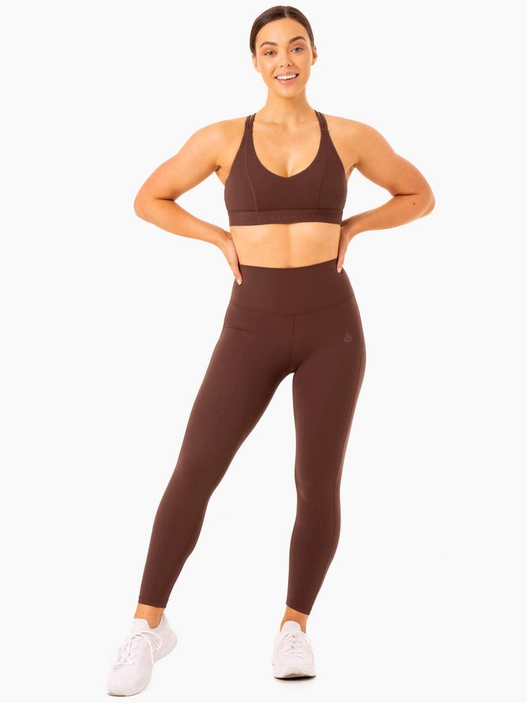 Ryderwear NKD Align Leggings Čokolády | CDMH-62739