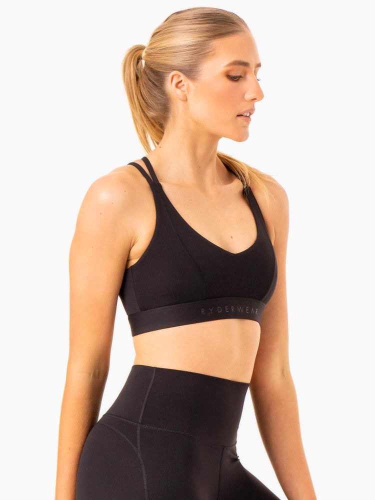 Ryderwear NKD Align Sports Bra Černé | ADWU-43210