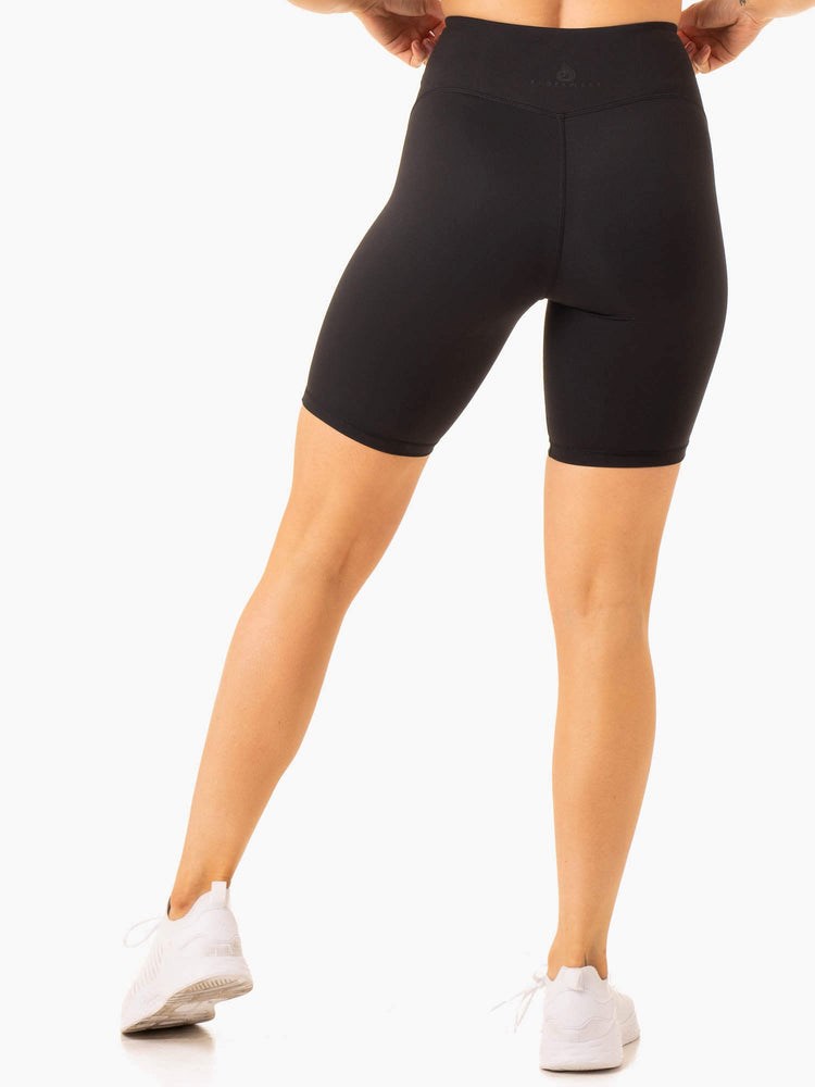 Ryderwear NKD Frame High Waisted Bike Shorts Černé | VMCX-92504