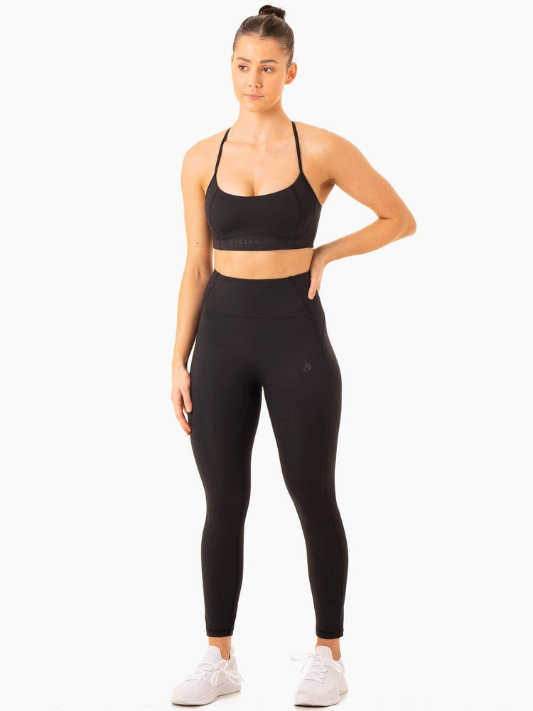 Ryderwear NKD Frame High Waisted Leggings Černé | XMTA-89507