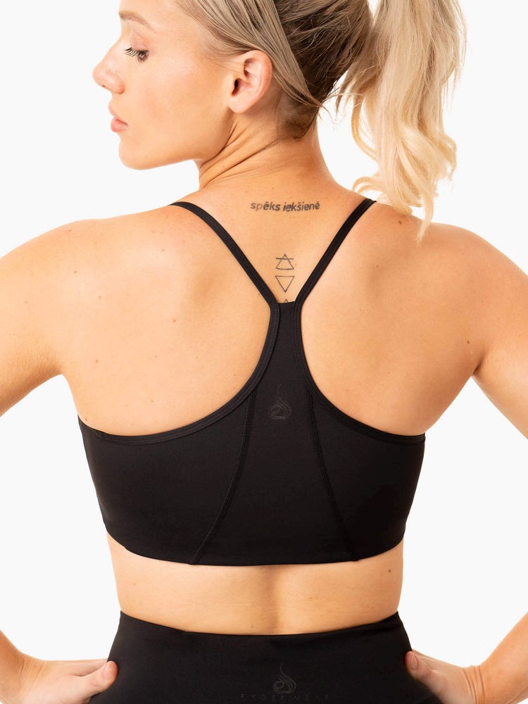 Ryderwear NKD Frame Sports Bra Černé | WZCK-03917