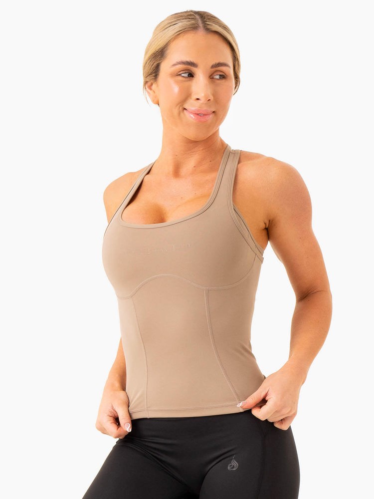 Ryderwear NKD Frame Tank Latte | ACWH-23541