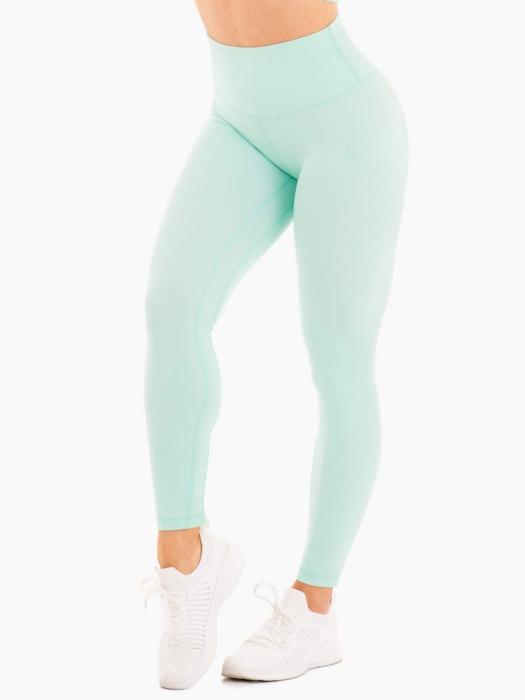 Ryderwear NKD High Waisted Leggings Aqua | VECB-60721