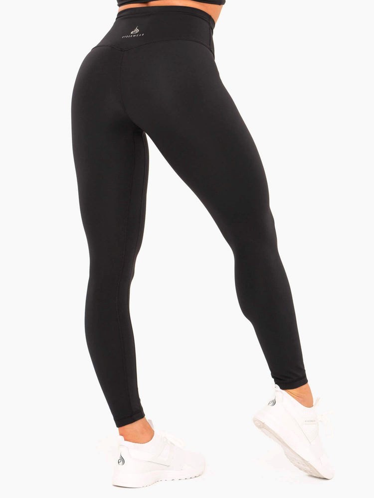 Ryderwear NKD High Waisted Leggings Černé | YQUR-64087